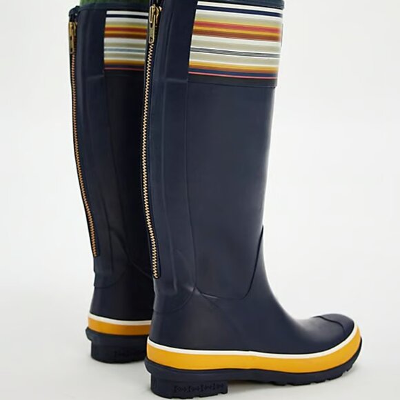 NEW PENDLETON Bridger Striped Tall Rain Boots FOR women in navy 7254j2 - Picture 9 of 14